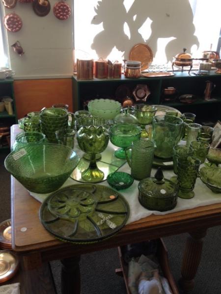 Green glassware